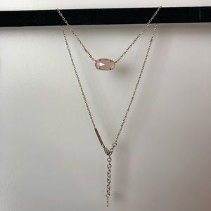 Kendra Scott Elisa Necklace in Rose Quartz